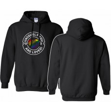 KC Pride 2024 FRONT ONLY Hoodie (Black)